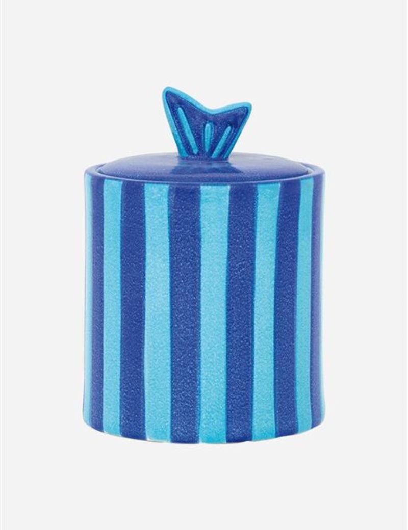 Caja redonda a rayas bleu | Sottovento