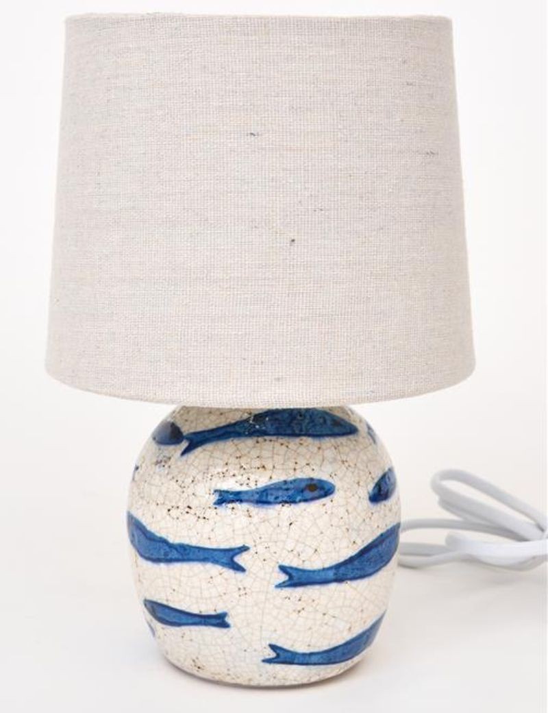 Lámpara peces de ceramica bleu | Sottovento