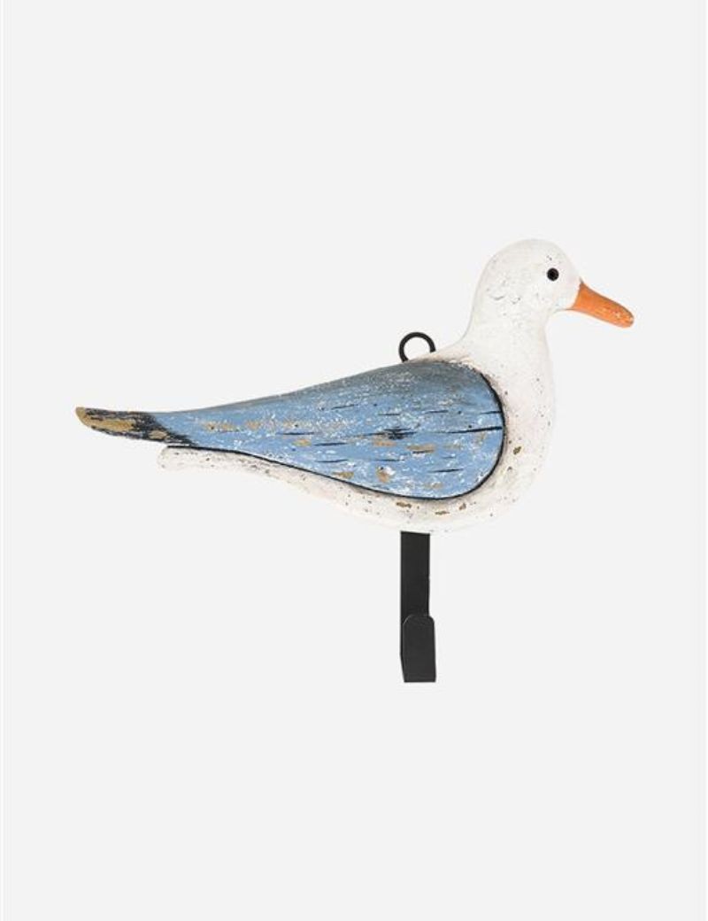 Perchero gaviota de madera blu | Sottovento