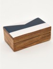 CAJA CON TAPA ESMALTADA BANDERAS MARINERAS