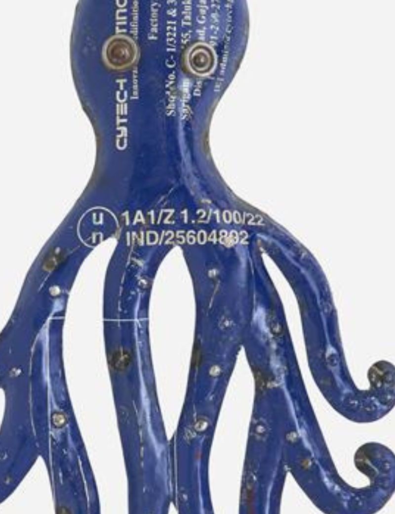 Pulpo de metal reciclado royal blue | Sottovento