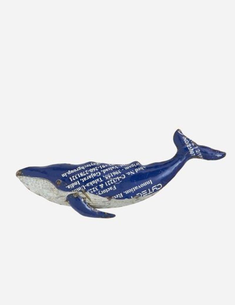 Ballena de metal reciclado blue | Sottovento
