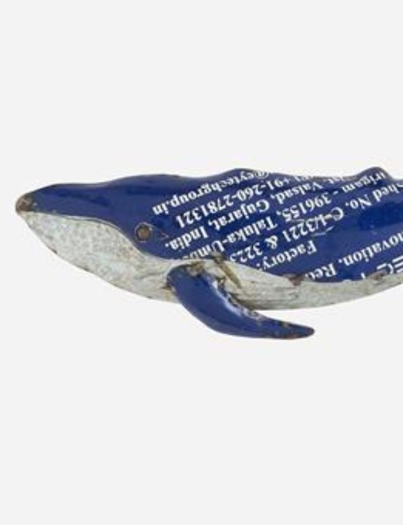 Ballena de metal reciclado blue | Sottovento