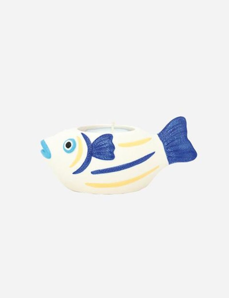 Portavelas con forma de pez blau | Sottovento